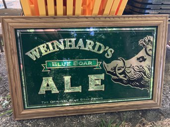 Vintage Weinhard's Blue Boar Ale Mirror