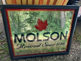 Vintage Molson Mirror