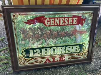 Vintage Genee 12 Horse Ale Mirror