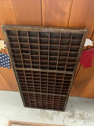 Vintage Printers Drawer Wooden (Trinket Wall Hanging)