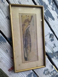 The Mammoth Hot Springs Vintage Wall Art With Information On Back