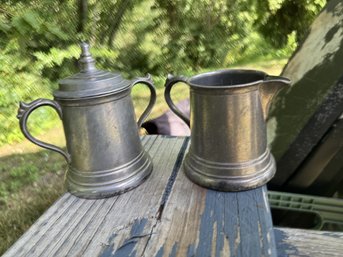 Creamer & Sugar Dish Metal