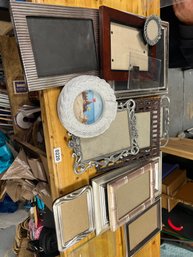 Lot Of 14 Picture Frames Variety Of Sizes With Two Extra Glass Panes
