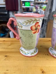 Vintage 222 Fifth Spring Garden Mugs Set Of 2