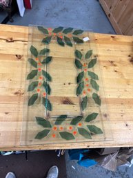 Holiday Fused Art Glass Platter