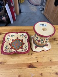 Party-lite Candle Holders Set Of 2