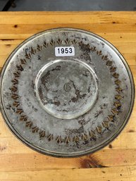 Sheffield Silver Plated Plate With 'b' Monogram