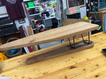 Vintage Wooden Collapsible Table Top Ironing Board