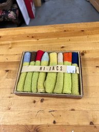 Vintage Hi-jacks Terry Cloth Koozies 1950's W/box -dP