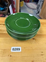 Aloha Dinnerware By French Saxon - Green Set Of 8 Plates