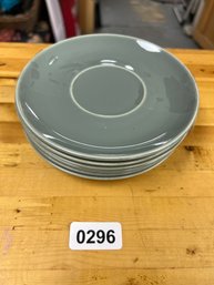 Aloha Dinnerware By French Saxon Grey Plates Set Of 6