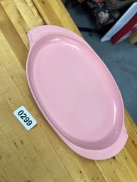 Boonton Pink Vintage Plastic Platter