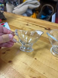 Set Of 3 Glass Sauce Boats - DP