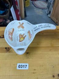 Gravy Separator Vintage Ceramic Kitchen Doodad