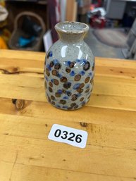Small Pottery Vase With Speckles