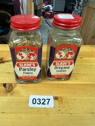 Set Of 2 Vintage Spice Jars - DP