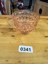 Pink Depression Glass Tea Cup