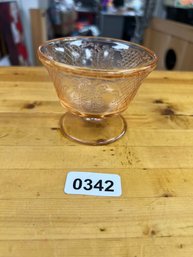 Pink Depression Glass Sherbet Cup