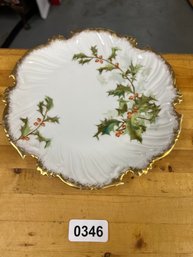 VINTAGE Holiday T&V France Holiday Plate