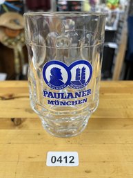 Paulaner Munchen Glass With Handle