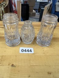Vintage US Glass Co. Salt And Pepper Shakers (No Tops)