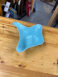 Vintage Blue Melamine Sauce Boat