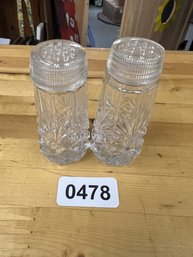 Glass Salt And Pepper Shakers