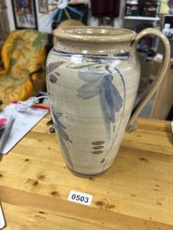 Unique Pottery Pitcher With Intriguing Design