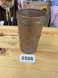 Copper Cup With Brass Like Accents