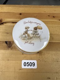Trinket Dish 'Love Helps Everyone Get Along'