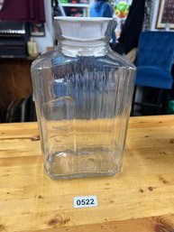 Vintage Anchor Hocking Glass Refrigerator Jug With Lid