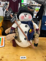 Bowman  Moose Christmas Decoration  Rustic Holiday Duo