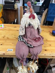 Stuffed Chicken Shelf-Hanging Decoration