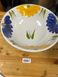 Madam Made In Italy Hand-Painted Floral Bowl