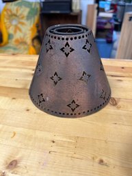 Vintage Primitive Metal Lamp Shade