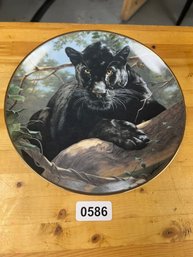 Silent Watch Franklin Mint Collector Plate  Limited Edition Black Panther