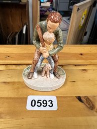 First Time At Bat Figurine  Signed 1982