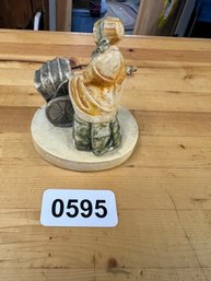 Sebastian Miniatures Hand-Painted Figurine Baby Buggy