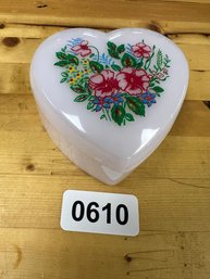 Vintage Heart-Shaped Plastic Trinket Dish  Made In Hong Kong