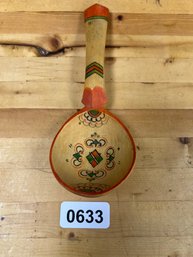 Painted Wooden Decorative Spoon