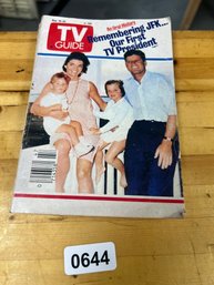 Vintage JFK TV Guide