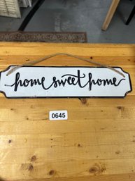 Home Sweet Home Metal Sign