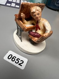 Sebastian Miniature  Hand-Crafted School Kid Numbered Figurine