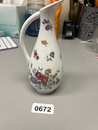 Tall Floral Pitcher  Made Exclusively For Lemax