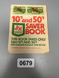 Vintage S&H Green Stamp Saver Book Set Of 2