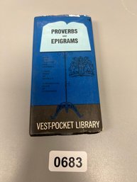 Proverbs & Epigrams Pocket Library  1954