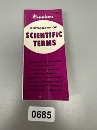 Dictionary Of Scientific Terms  1963 Edition