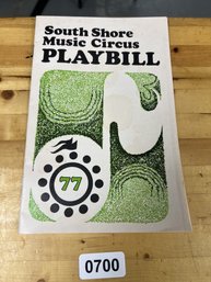 South Shore Music Circus Playbill  1977 #1