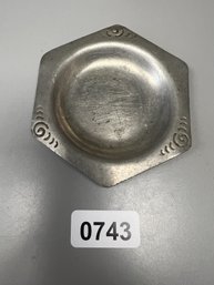 Handmade Hexagon Pewter Dish