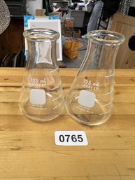 Pyrex Erlenmeyer Flask Lot Of 2 #2